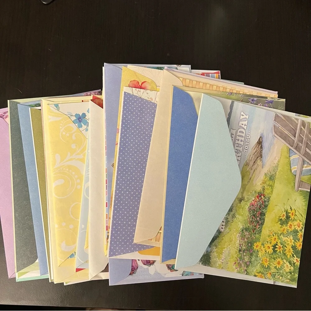 Bundle of Religious Greeting Cards Birthday Easter Get Well Sympathy & More - Picture 3 of 13